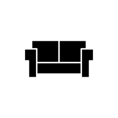 Sofa icon vector. sofa sign and symbol. furniture icon