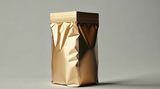 Foil Coffee Bag Mockup Video
