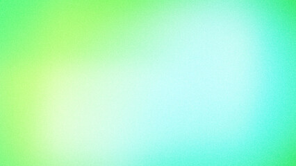 Soft abstract gradient with smooth transitions of green and cyan hues, featuring a subtle grainy texture, ideal for backgrounds, wallpapers, and design templates