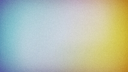 A soft abstract gradient featuring blue, purple, white, and golden yellow hues with a subtle grainy texture, ideal for backgrounds and creative designs