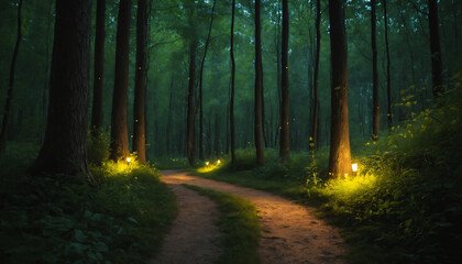 Obraz premium road in the woods