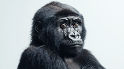 Fototapeta premium Close-up Portrait of a Young Gorilla