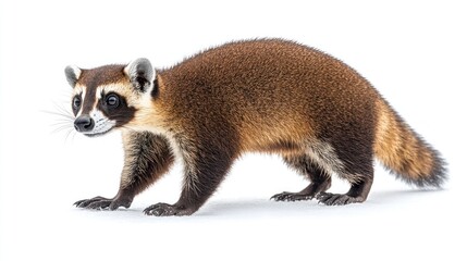 Close-up Portrait of a White-nosed Coati
