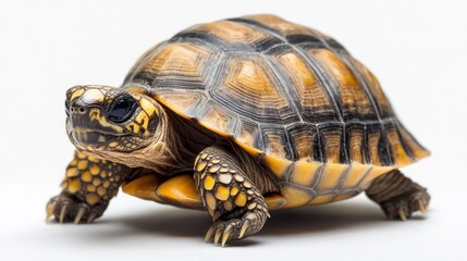 A Close-Up Shot of a Yellow-Footed Tortoise