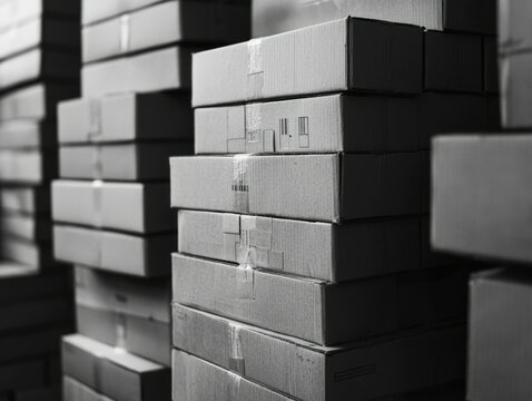 Industrial Storage: Cardboard Boxes