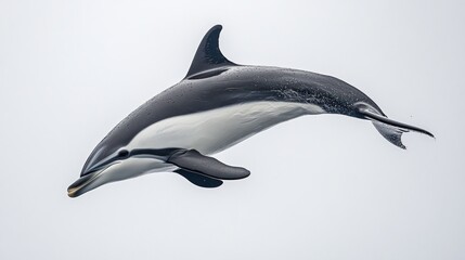 Obraz premium A Dolphin Leaping Through the Air