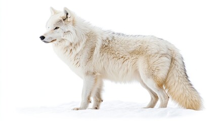 Obraz premium Arctic Wolf in Winter Wonderland