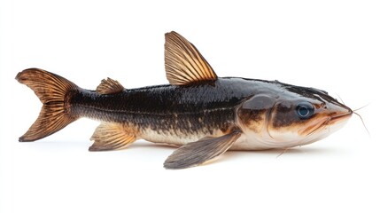 Fototapeta premium Isolated Catfish on White Background