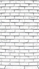 Fototapeta premium Panorama of Brick pattern white ceramic wall tile texture and seamless background, pop-art