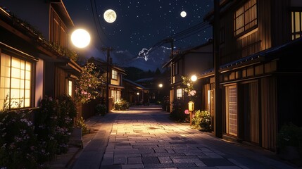 Horror scene with eerie carnival"