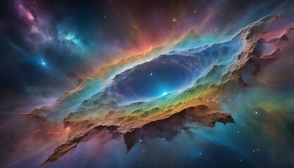 radiant cosmic meteorite with shimmering hues, perfect for decorative purposes