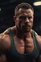 Fototapeta premium body builder