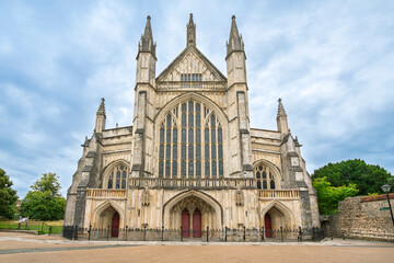The medieval Cathedral Church of the Holy Trinity, Saint Peter, Saint Paul and Saint Swithun,...