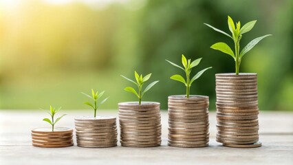 Stack of Coins A closeup of a growing stack of coins on a table representing incremental savings for unexpected expenses.