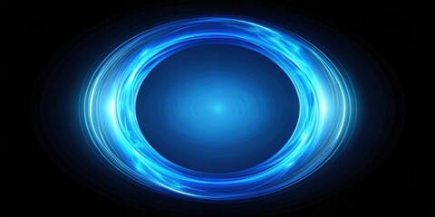 Obraz premium Blue circle in speedy motion, rotating, speed, motion, rotating, circle, blue, dynamic, vibrant, movement, energy, swirling