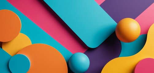 Vibrant Colorful Abstract Backdrop