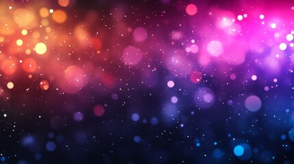 Obraz premium Abstract bokeh lights, colorful, vibrant, glowing.