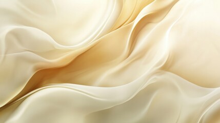 Obraz premium Soft Creamy Fabric Flowing Elegantly in Gentle Waves with Subtle Sheen and Warm Tones Creating a Serene and Luxurious Background for Various Creative Projects