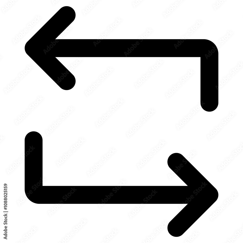 Poster Refresh icon vector exchange icon sign. recycle vector icon symbol. Repeat and reload icons set and arrow rotation circle. Sync icon symbol convert button sign	