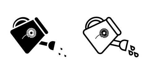 Gardening set icon on white background