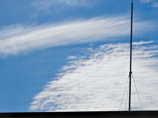 Obraz premium Geoenginnering – clouds created using the phenomenon of radio wave interference (no. 4)