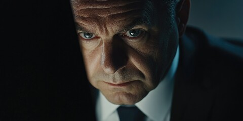 Suspicious Businessman