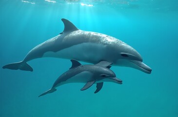 Fototapeta premium dolphin in the water
