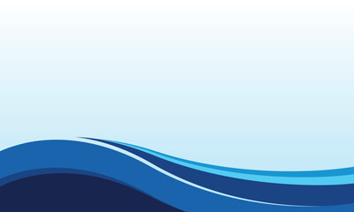 Wave blue modern abstract background