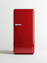 Stylish Retro Red Fridge