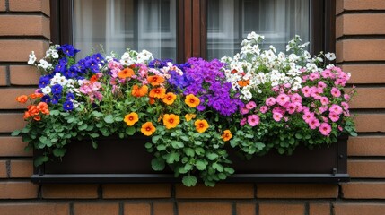 Fototapeta premium Colorful Window Box