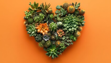 Heart-Shaped Succulents Arrangement