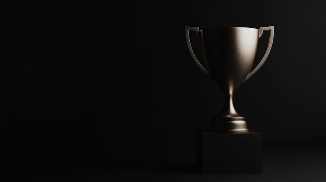 Trophy on a Dark Background	