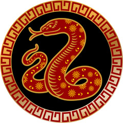ear of the Snake Embracing Wisdom and Transformation, The Serpent's Year Prosperity and Renewal in Chinese Zodiac, Chinese New Year Celebrating the Mystical Snake.