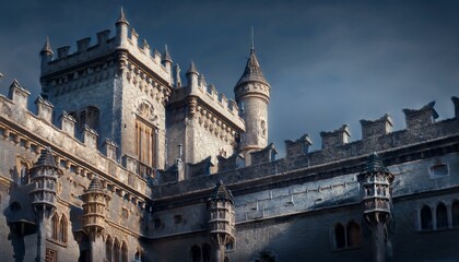 Abstract Futuristic Castle