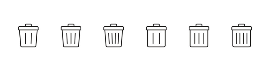 trash can icon vector. trash can symbol icon