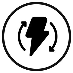 Editable renewable, sustainable, energy vector icon. Environment, ecology, eco-friendly. Part of a big icon set family. Perfect for web and app interfaces, presentations, infographics, etc