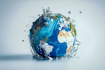 Abstract Image of a Polluted Earth