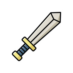 sword icon vector design template simple and clean