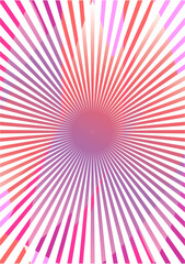 The background image is in pink tones, using shapes to arrange. Composition with gradation used for graphics