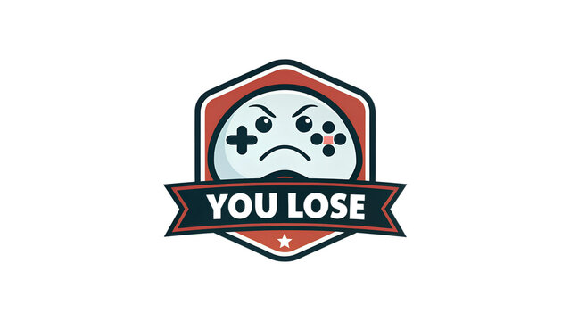 You lose logo isolated transparent background