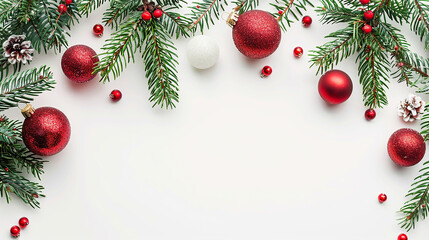 Elegant holiday display showcasing a white backdrop decorated