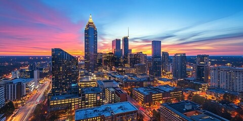 Fototapeta premium city skyline 
