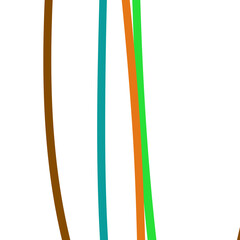 Abstract Colorful Lines Graphic