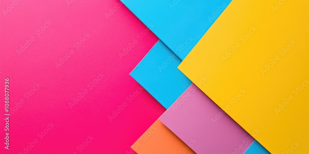 Poster paper blank background, arranged geometrically. color empty for presentations, copyspace.