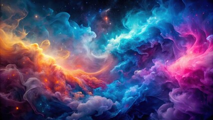 Fototapeta premium Background smoke nebula fractal , smoke, nebula, fractal, abstract, background, design, space, galaxy, cosmic, texture