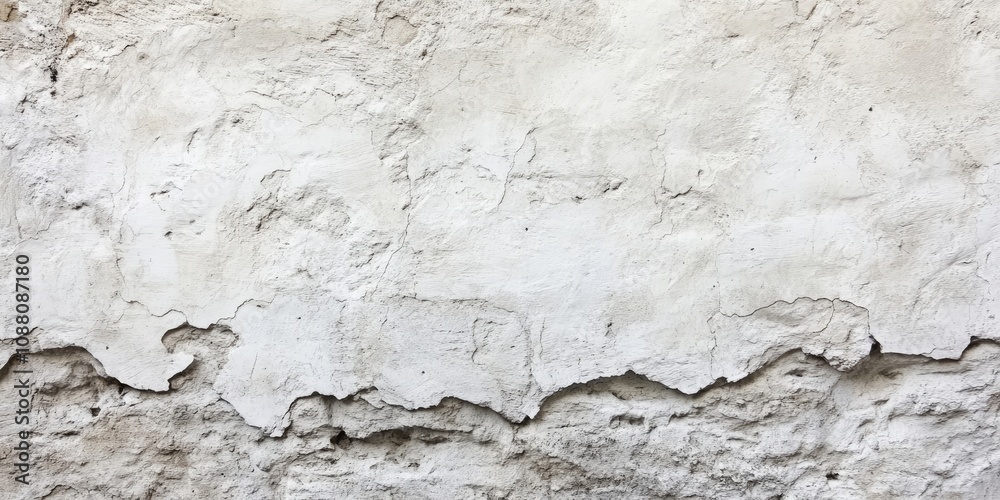 Poster wall background featuring empty space. aged and textured white stone backdrop with copyspace.