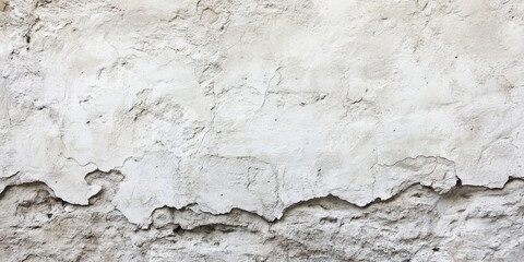 Obraz premium Wall background featuring empty space. Aged and textured white stone backdrop with copyspace.