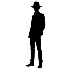 silhouette of a man