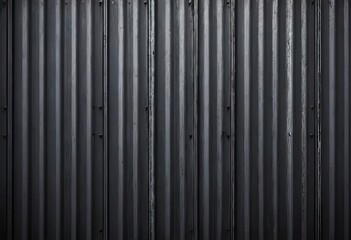 A close-up of a dark corrugated metal sheet with bolts, set against a light background with straight black lines.