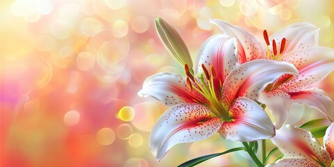 Fototapeta premium beautiful lily flower for decoration and celebration